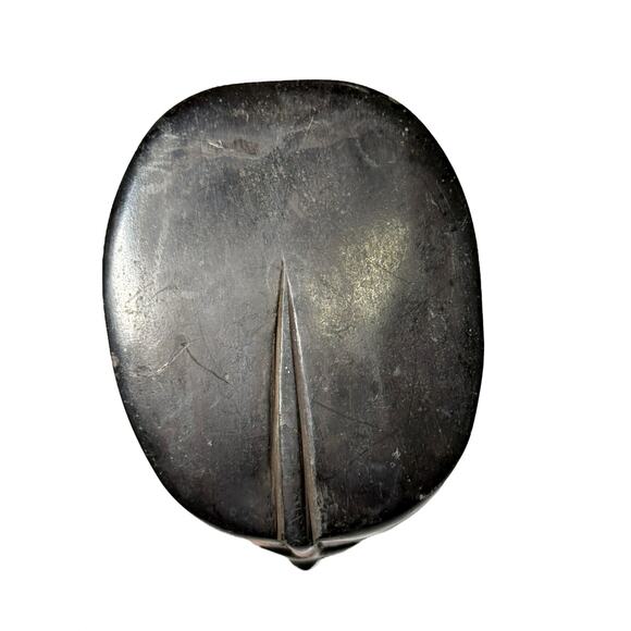 Egyptian King Tut Queen Nefertiti Bust Set Carved Stone Hieroglyphic Black Decor - Picture 13 of 16